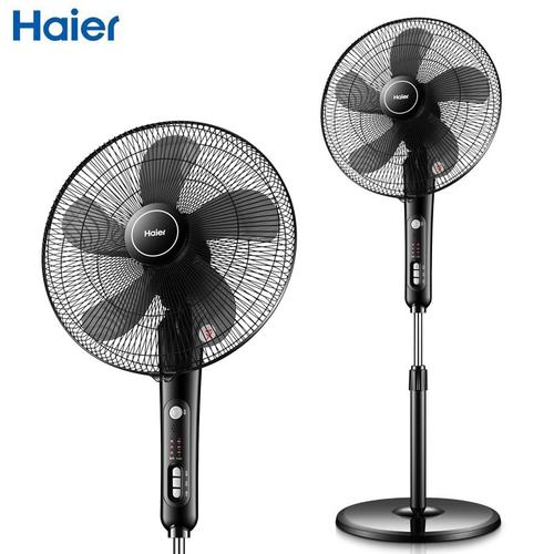 haier/海爾電風(fēng)扇落地扇f(wàn)sy4075b家用輕音節(jié)能搖頭電扇臺(tái)式立式工業(yè)